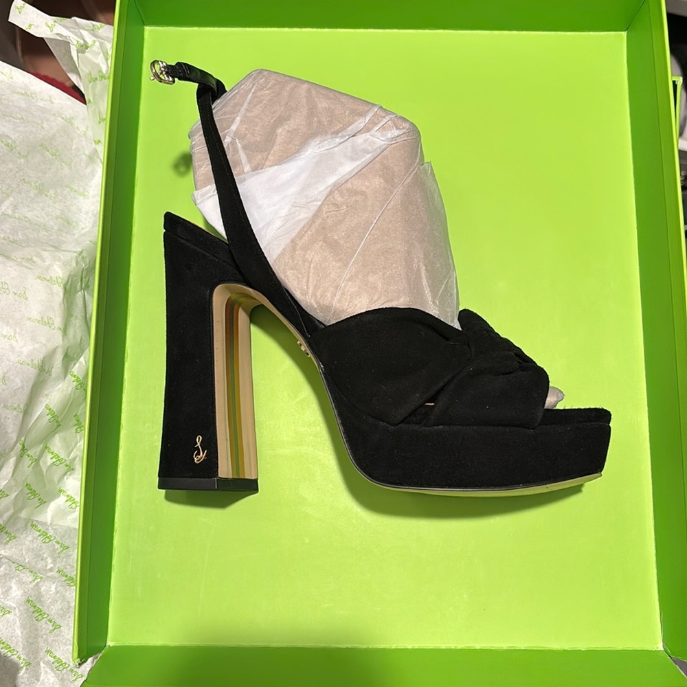 NWT Sam Edelman platform suede sandal size 7